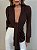 Blusa Transpassada Valmont Marrom - Imagem 1