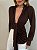 Blusa Transpassada Valmont Marrom - Imagem 5