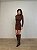 Vestido Curto Drapeado Valmont Marrom - Imagem 7