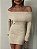 Vestido Curto Tricot Ravello Bege - Imagem 2