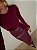 Saia Midi Courino Venettia Vermelho Bordô - Imagem 9