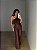 Calça Courino Wide Leg Leonelle Marrom - Imagem 3