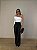 Calça Courino Wide Leg Leonelle Preta - Imagem 10