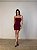 Vestido Curto Alcinha Vallena Vermelho Bordô - Imagem 2