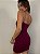 Vestido Curto Alcinha Vallena Vermelho Bordô - Imagem 7