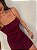 Vestido Curto Alcinha Vallena Vermelho Bordô - Imagem 3
