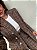 Maxi Blazer Alfaiataria Xadrez Costanza Marrom - Imagem 5