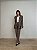 Maxi Blazer Alfaiataria Xadrez Costanza Marrom - Imagem 6