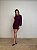 Vestido Curto Nula Manga Ravena Roxo Uva - Imagem 3