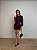 Vestido Curto Nula Manga Ravena Roxo Uva - Imagem 5