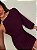 Vestido Curto Nula Manga Ravena Roxo Uva - Imagem 4