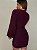 Vestido Curto Nula Manga Ravena Roxo Uva - Imagem 8
