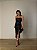 Vestido Midi Courino Rosavelle Preto - Imagem 1