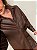 Maxi Camisa Courino Valenza Marrom Chocolate - Imagem 1
