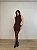 Vestido Curto Tricot Modal Rosavelle Marrom - Imagem 1