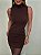 Vestido Curto Tricot Modal Rosavelle Marrom - Imagem 2