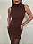 Vestido Curto Tricot Modal Rosavelle Marrom - Imagem 4