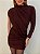 Vestido Curto Valenza Marrom - Imagem 1