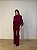 Conjunto Tricot Modal Vermelho Bordô - Imagem 1