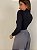 Body Franzido Delphine Preto - Imagem 9