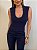 Blusa Tricot Modal Cosima Azul Marinho - Imagem 1