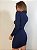 Vestido Curto Drapeado Valmont Azul Marinho - Imagem 5