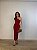 Vestido Midi Drapeado Alouette Vermelho - Imagem 1