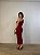 Vestido Midi Drapeado Alouette Vermelho - Imagem 4