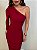 Vestido Midi Drapeado Alouette Vermelho - Imagem 2