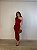 Vestido Midi Drapeado Alouette Vermelho - Imagem 3