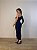 Vestido Midi Drapeado Alouette Azul Marinho - Imagem 6