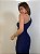 Vestido Midi Drapeado Alouette Azul Marinho - Imagem 7