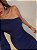 Vestido Midi Drapeado Alouette Azul Marinho - Imagem 5