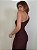 Vestido Midi Drapeado Alouette Marrom - Imagem 7