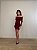 Vestido Curto Tule Vermelho Bordô - Imagem 3