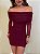 Vestido Curto Tule Vermelho Bordô - Imagem 7
