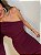 Vestido Midi Drapeado Alouette Vermelho Bordô - Imagem 4