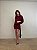 Vestido Curto Nula Manga Noemi Vermelho Bordô - Imagem 1