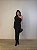 Vestido Midi Drapeado Alouette Preto - Imagem 2