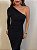 Vestido Midi Drapeado Alouette Preto - Imagem 5