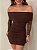 Vestido Curto Tule Marrom - Imagem 4