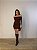 Vestido Curto Tule Marrom - Imagem 3