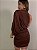 Vestido Curto Drapeado Bellizzi Marrom - Imagem 7