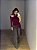 Blusa Assimétrica Recortes Solenna Vermelho Bordô - Imagem 5