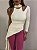 Blusa Assimétrica Recortes Solenna Off White - Imagem 1