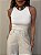 Regata Canelada Leonor Off White - Imagem 1