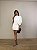 Vestido Curto Drapeado Bellizzi Off White - Imagem 1