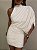 Vestido Curto Drapeado Bellizzi Off White - Imagem 9