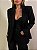 Maxi Blazer Linho Venettia Preto - Imagem 1