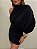 Vestido Curto Drapeado Bellizzi Preto - Imagem 4